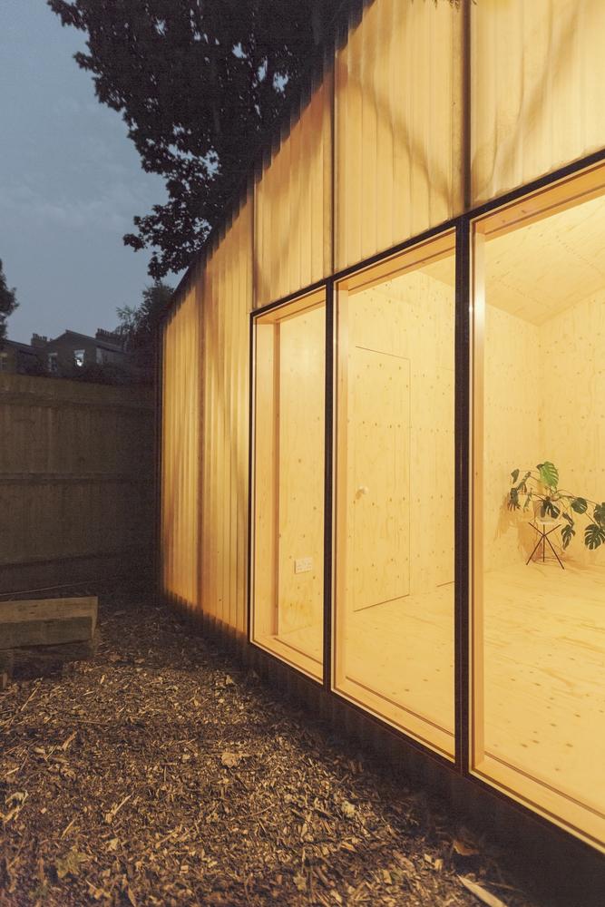 Out Of The Woods: A Whimsical Transparent Cabin in London 