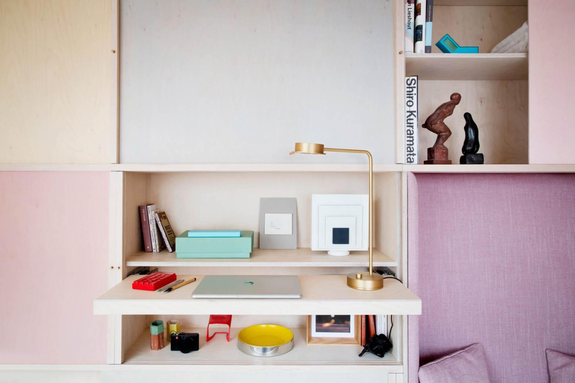 小空間，大智慧：以淡粉紅與淺木組出的140呎靈活窩心小宅