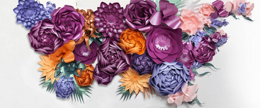 Living Well With Colour: Amazing Paper Flowers For Your Garden Party