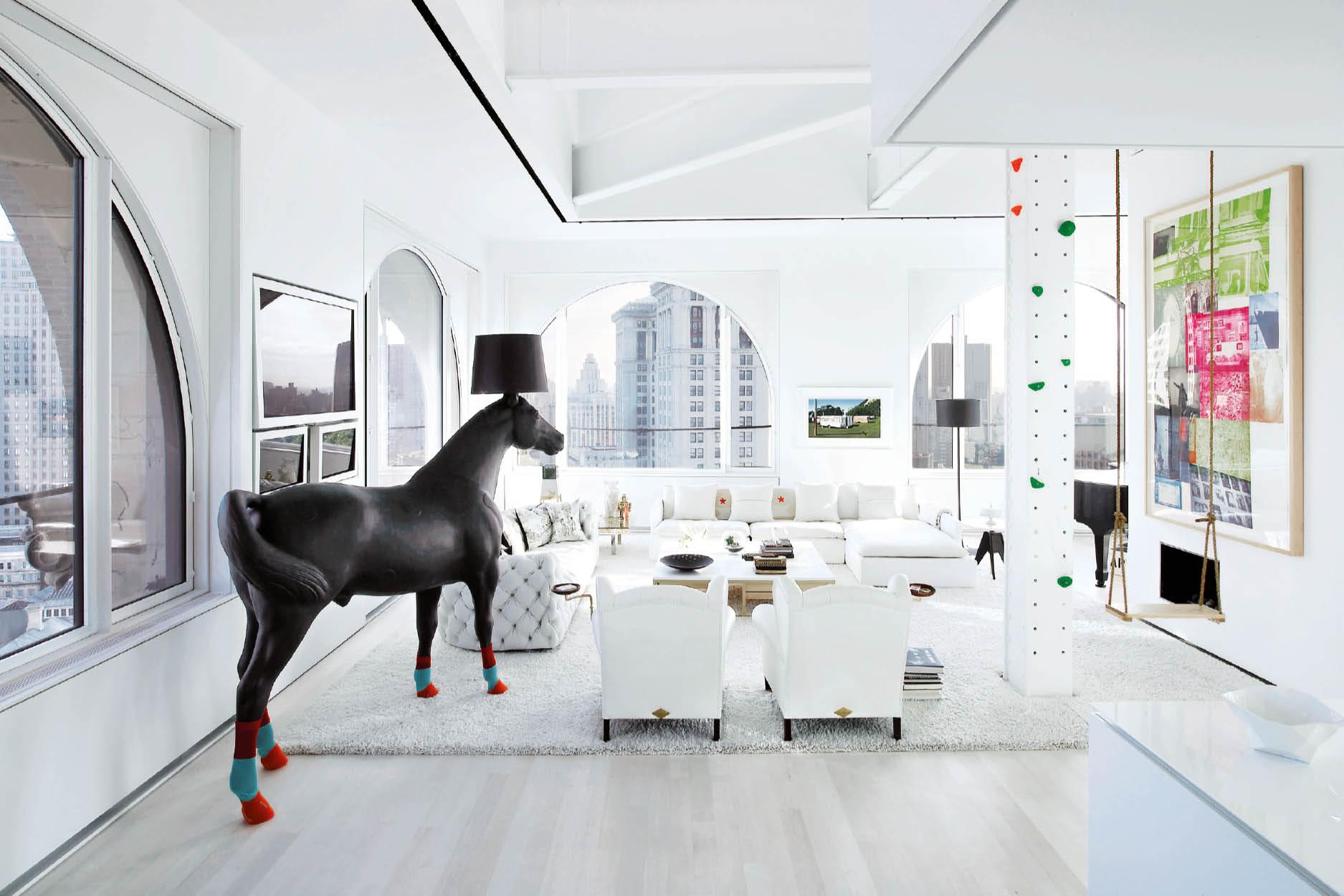 An Unusual Manhattan Penthouse Transformed into a Playful Abode