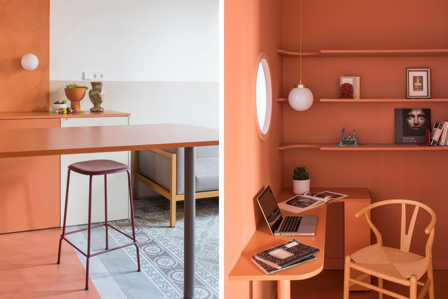 This Apartment is Reborn from Ruins with Contrasting Colour Blocking