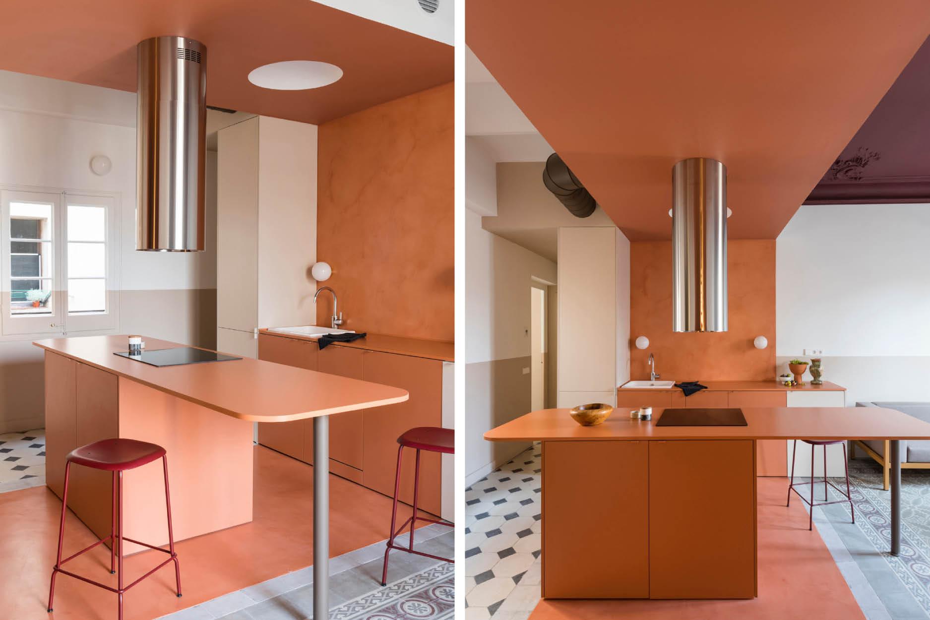 This Apartment is Reborn from Ruins with Contrasting Colour Blocking