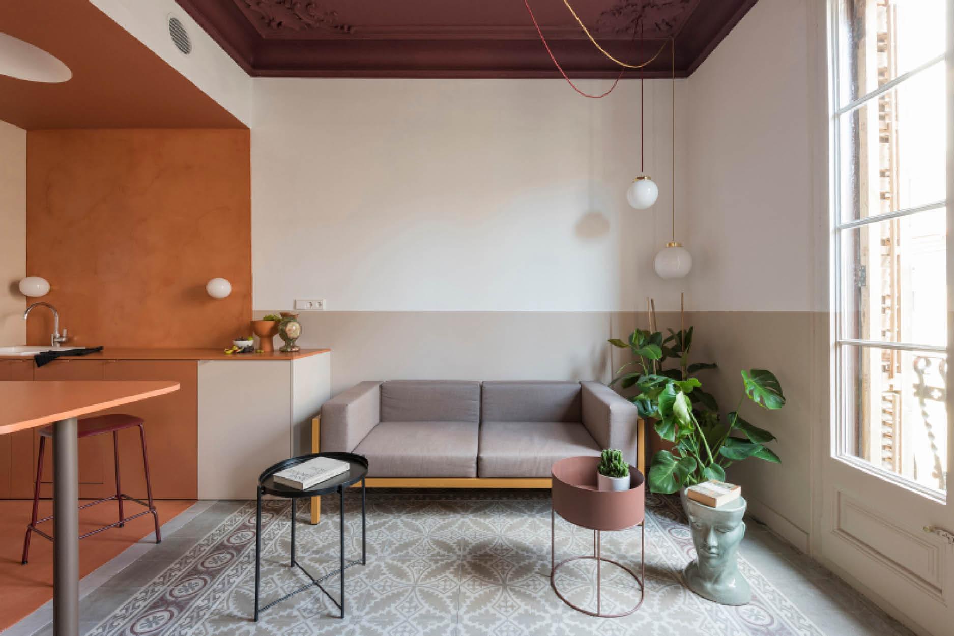 This Apartment is Reborn from Ruins with Contrasting Colour Blocking