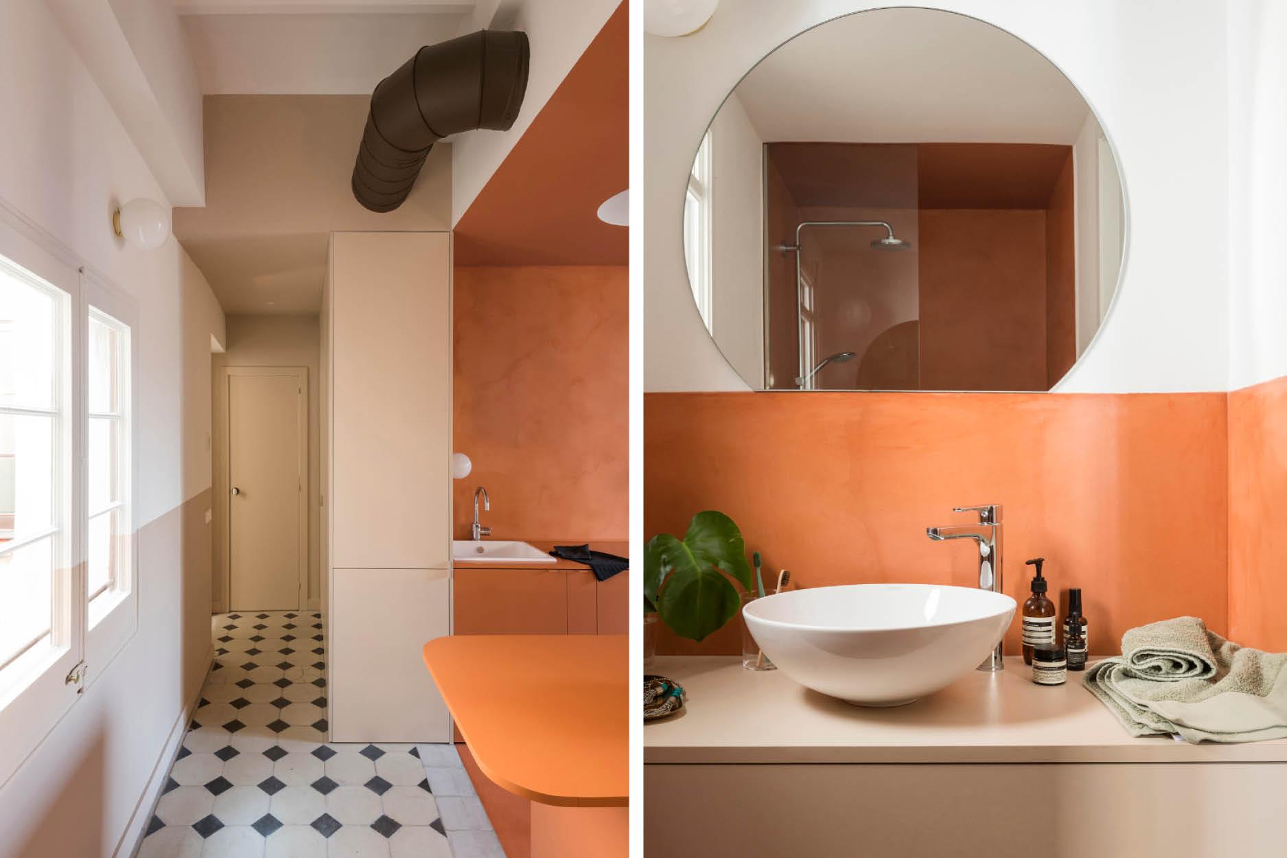This Apartment is Reborn from Ruins with Contrasting Colour Blocking