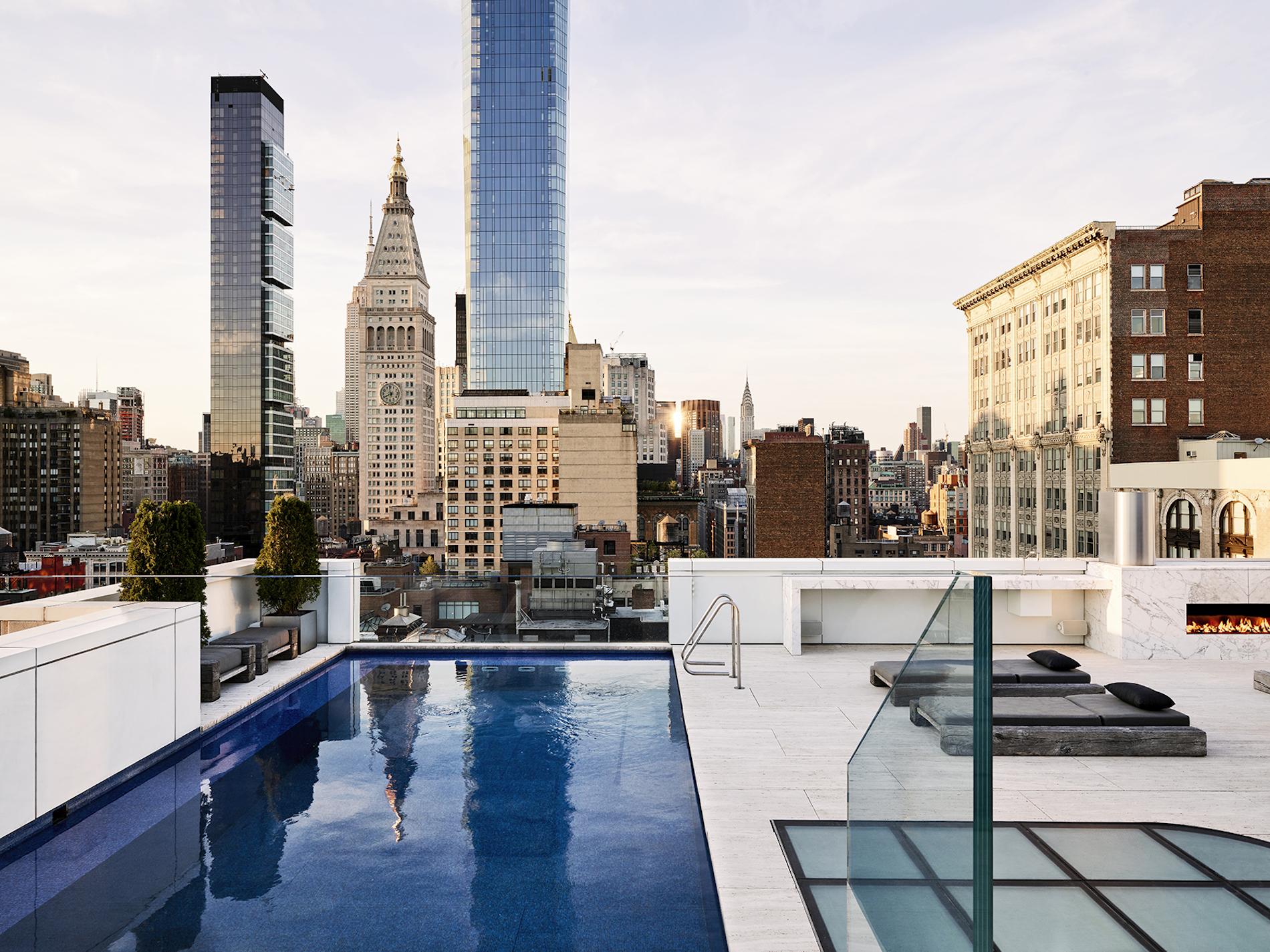 An Ultra-Chic New York City Penthouse With a Pool to Match
