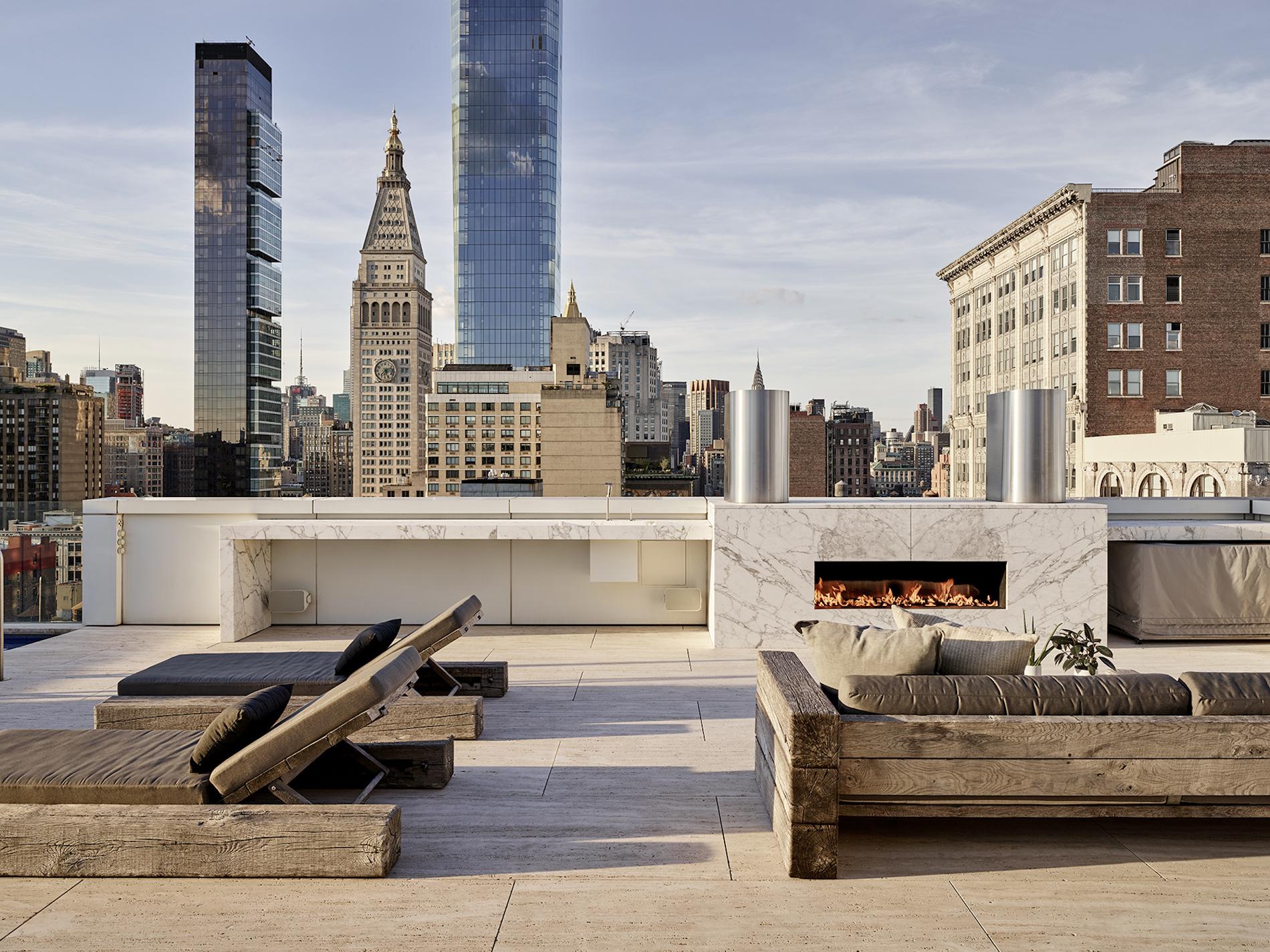 An Ultra-Chic New York City Penthouse With a Pool to Match