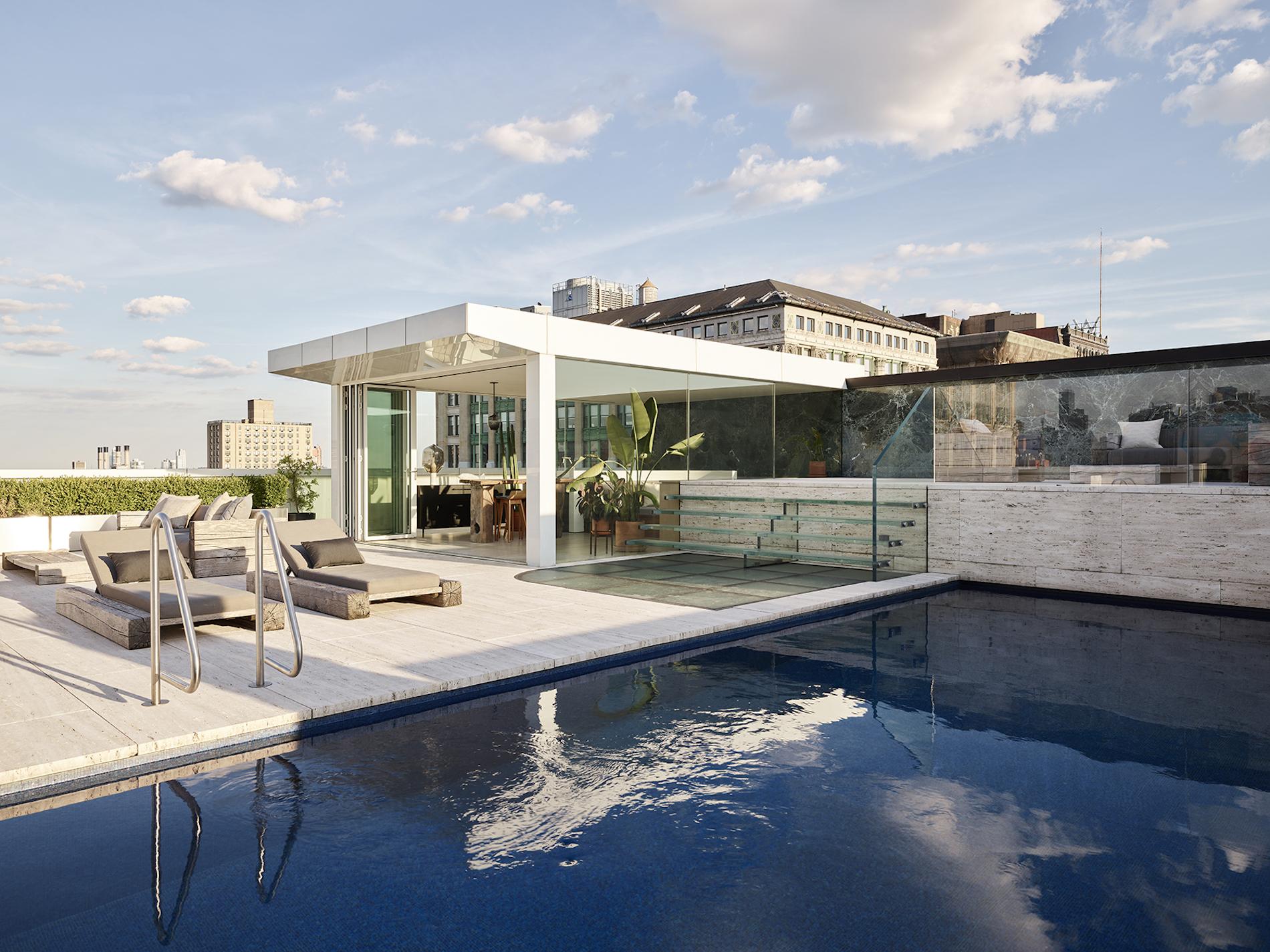 An Ultra-Chic New York City Penthouse With a Pool to Match