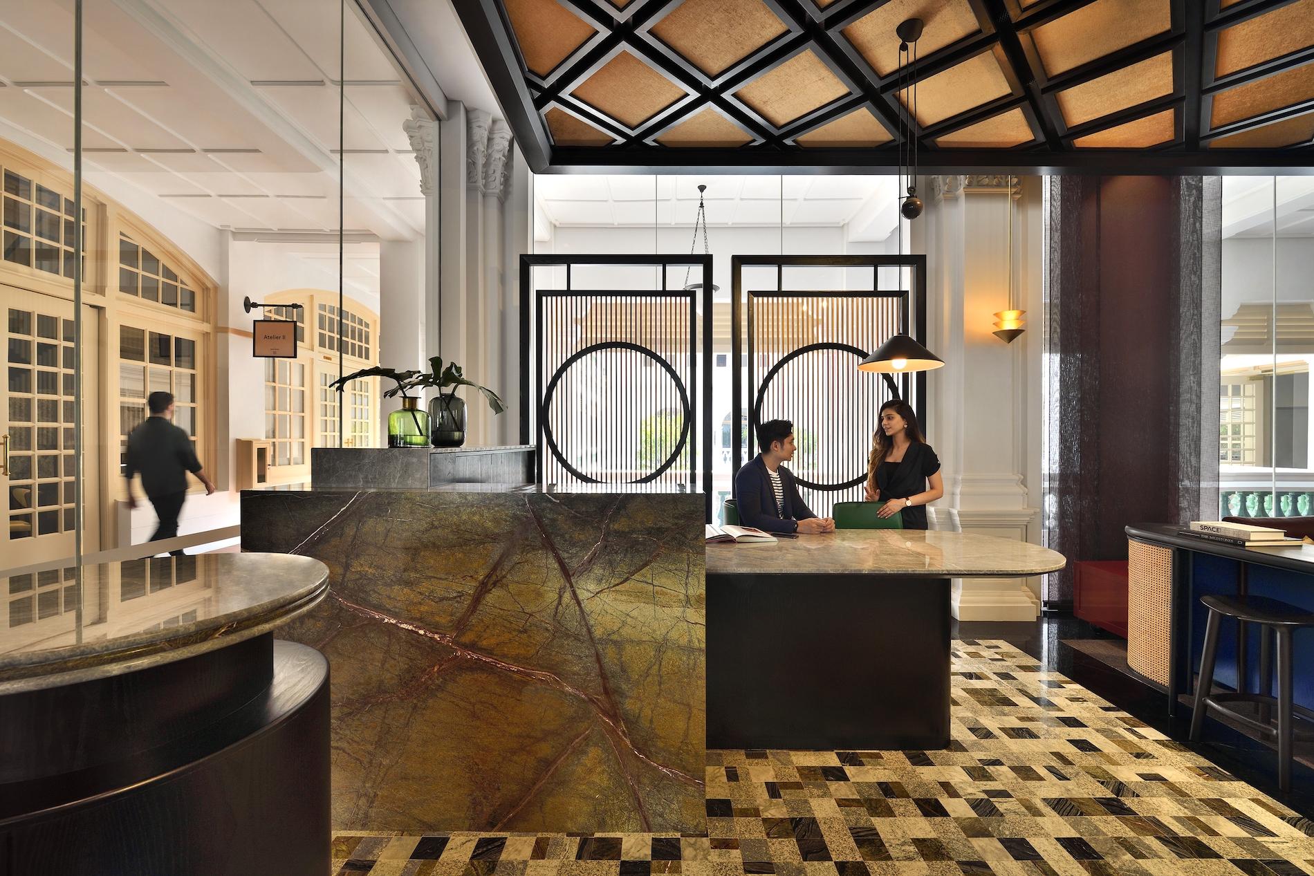This New Workspace Is Built Inside a Glamorous Heritage Hotel