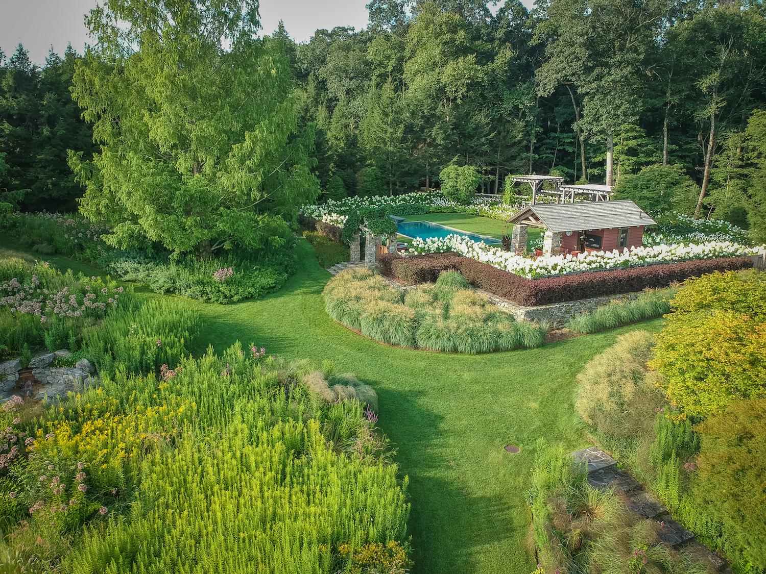 This Connecticut Property Is Enveloped By a Dreamlike Garden Oasis 