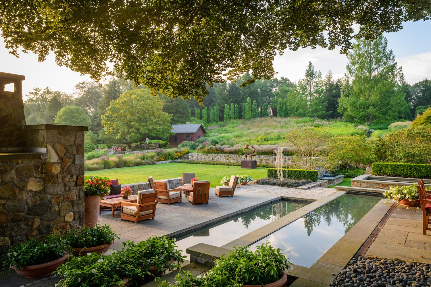 This Connecticut Property Is Enveloped By a Dreamlike Garden Oasis 