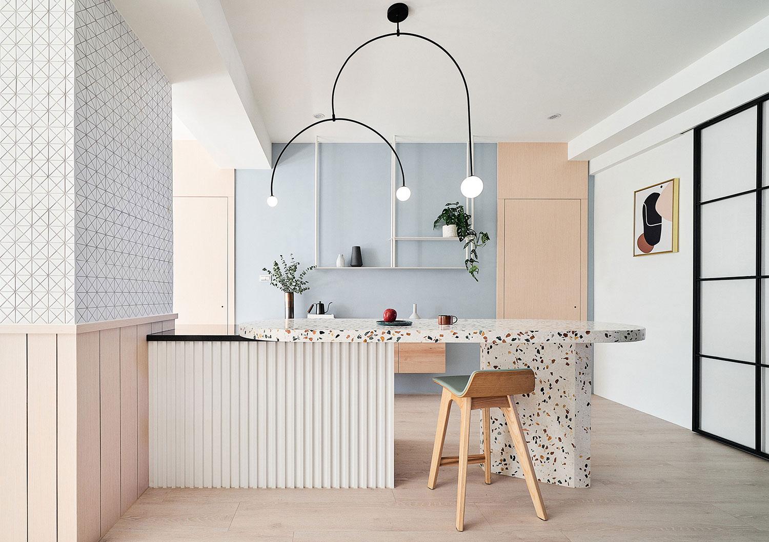 Step Inside a Whimsical Taiwan Apartment Inspired by Soft Rainbow Hues