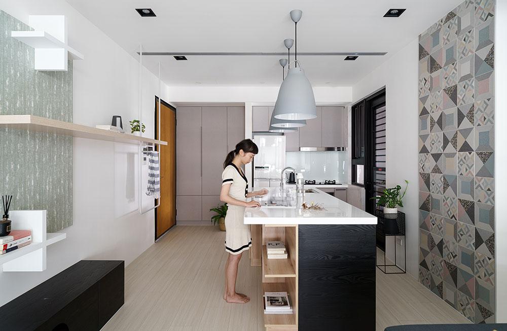 This 538sqft Taipei Flat is an Urban Paradise for a Couple and their Fur Children