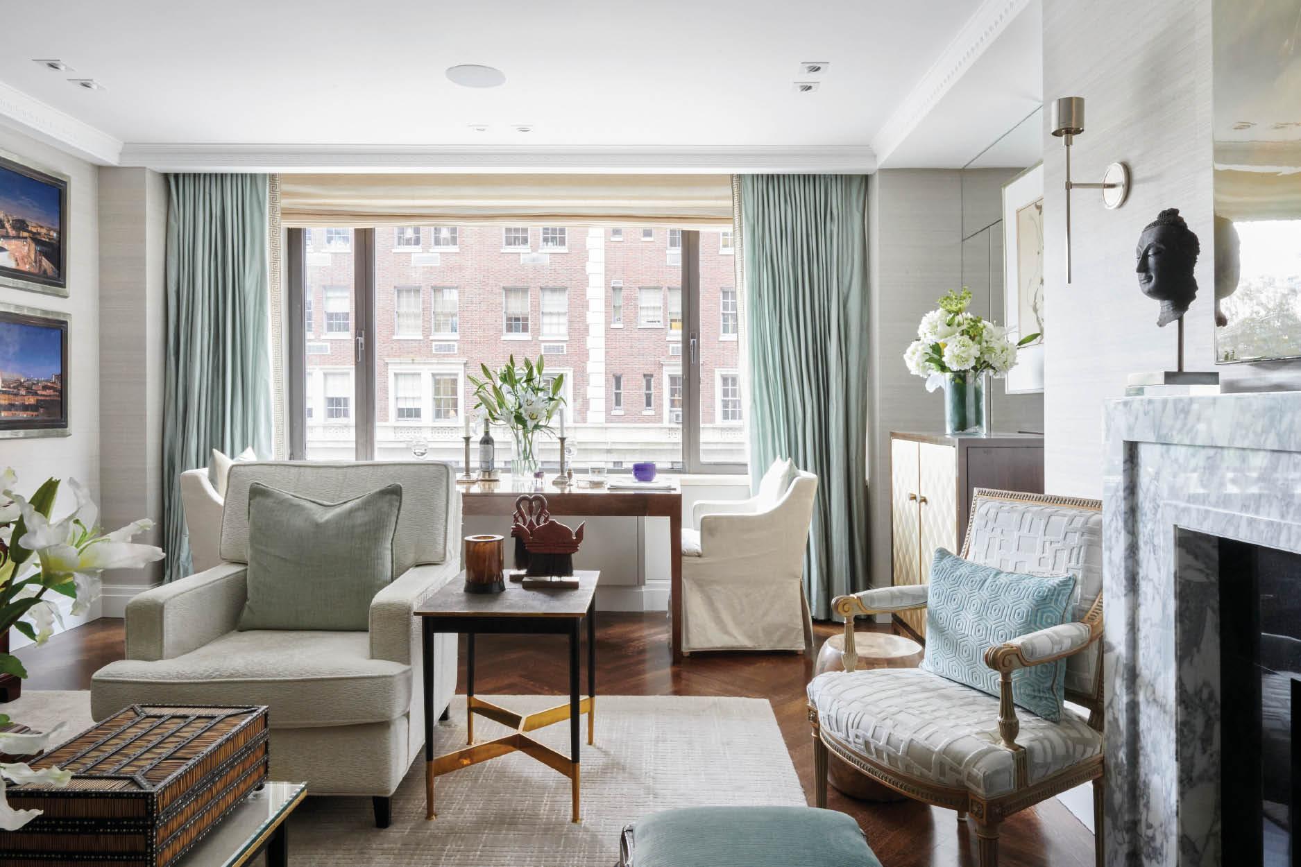 Sumptuous Textiles and Art Weave the Fabric of this Charming New York Home