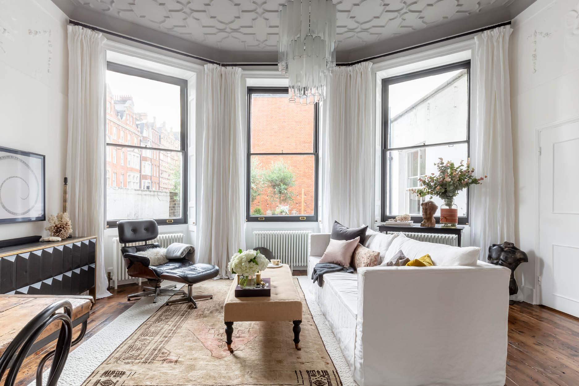 This 1,200sqft Historic Flat in London is Upgraded with Impeccable Flair