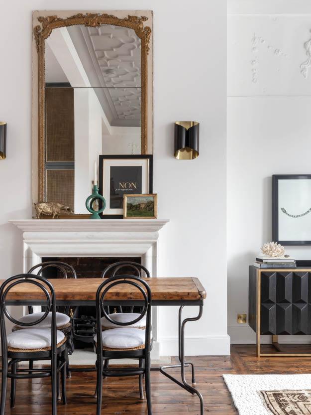 This 1,200sqft Historic Flat in London is Upgraded with Impeccable Flair