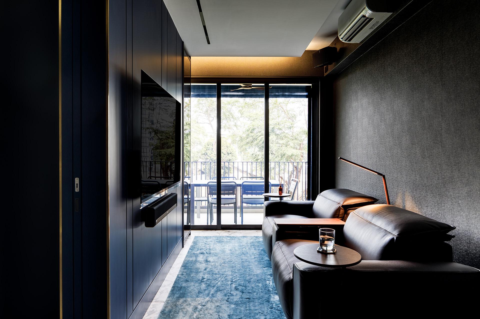 Step Inside this 667 sqft Modern Luxe Bachelor Pad in Singapore