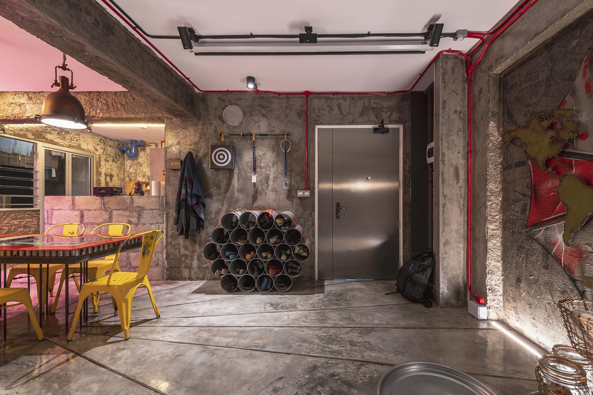 A Raw Dystopian World Inside This Singapore Flat