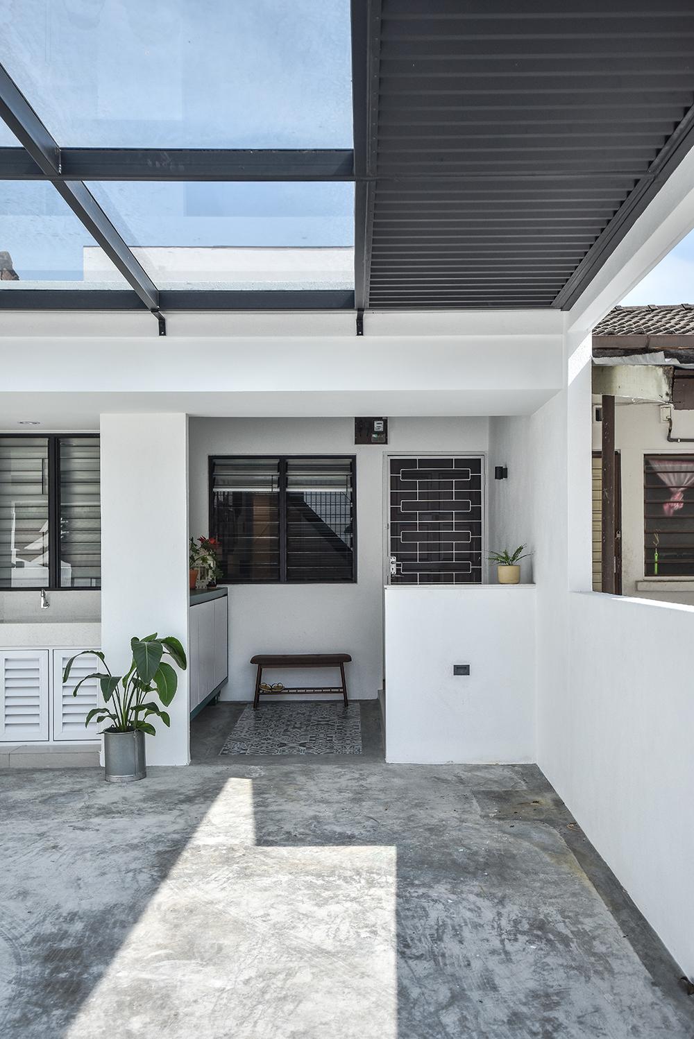 A Sun-Filled Modern Terrace House Reminiscent of Older Penang Homes