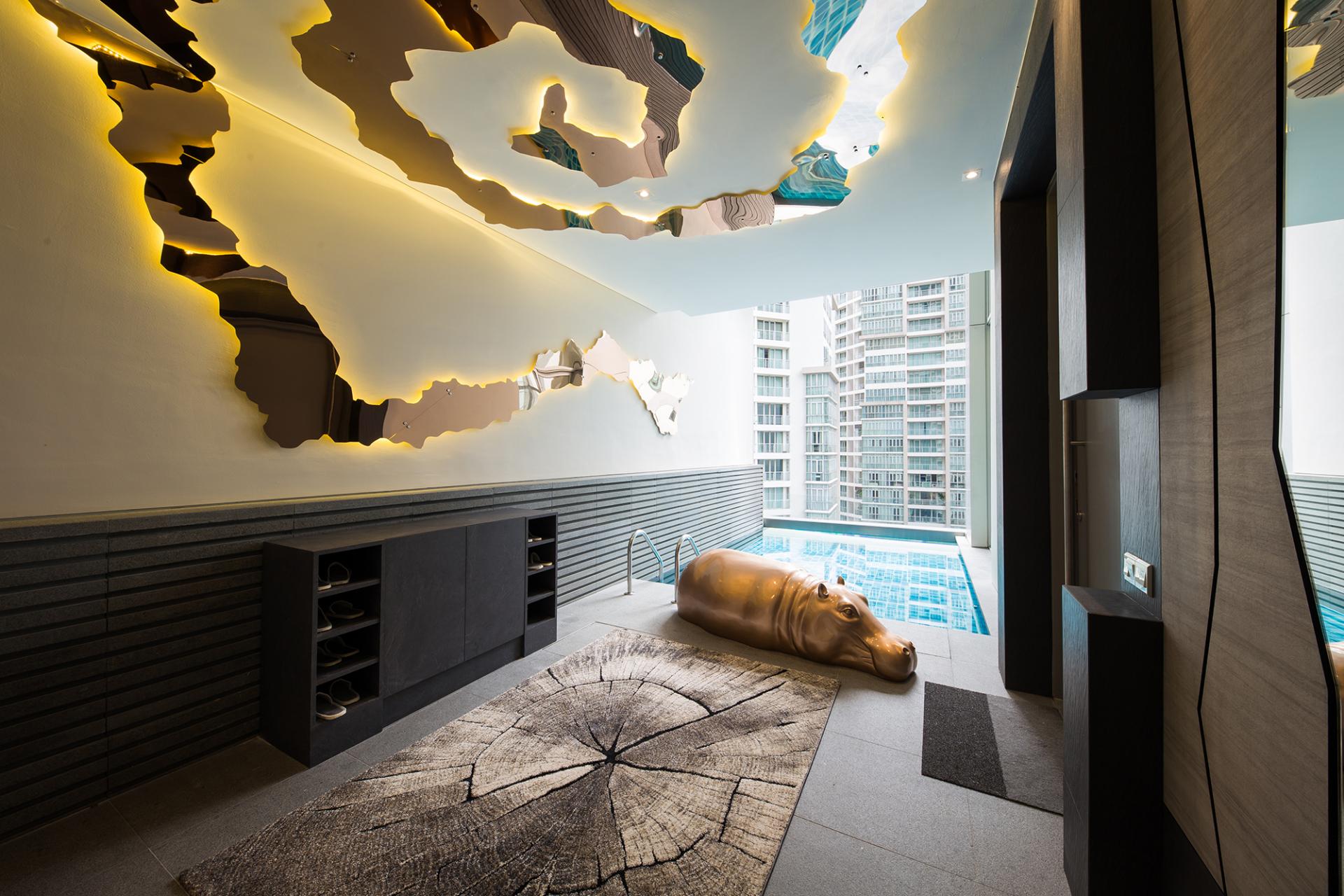 Explore a Grand Natural World Inside this Luxurious KL Apartment