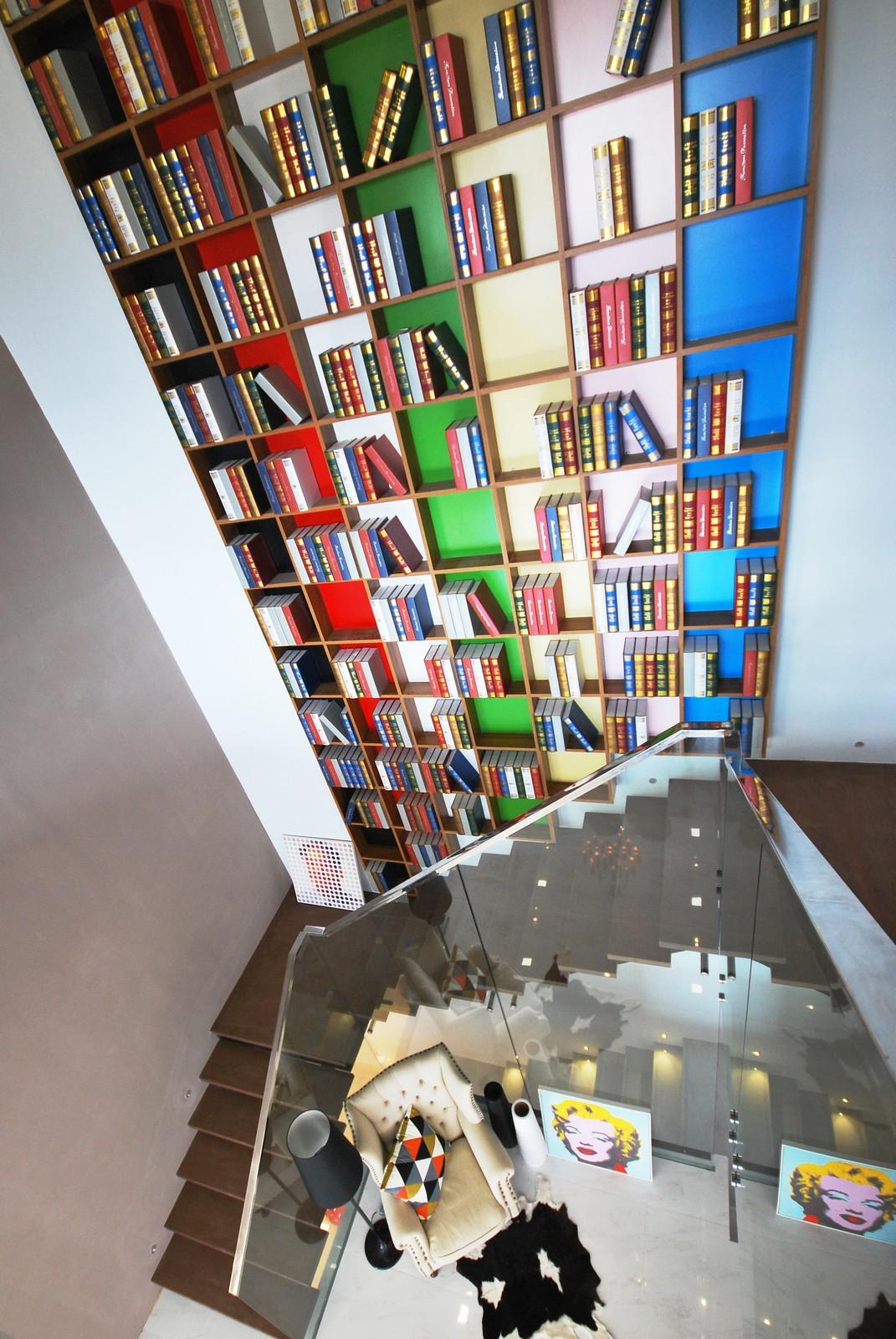 A Colourful, Eclectic Home With A Show-Stopping Bookshelf