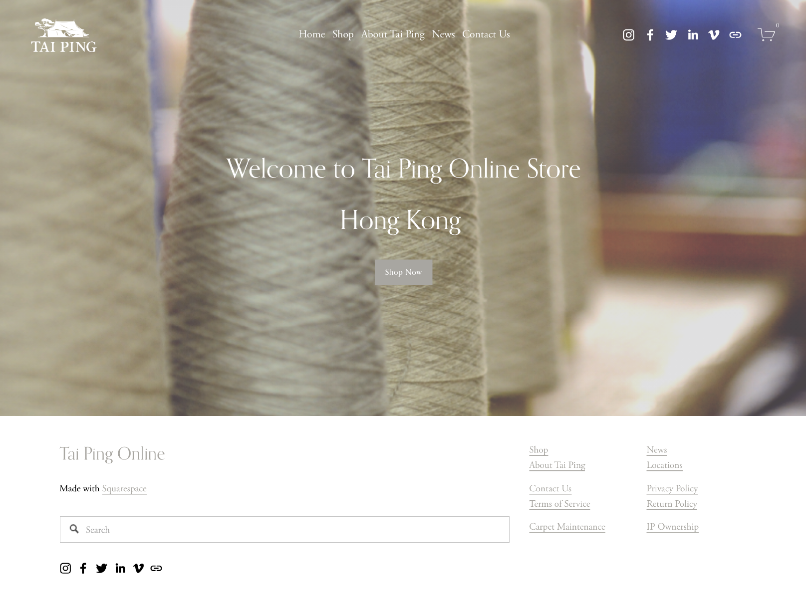 Tai Ping Launches Online Store in Hong Kong