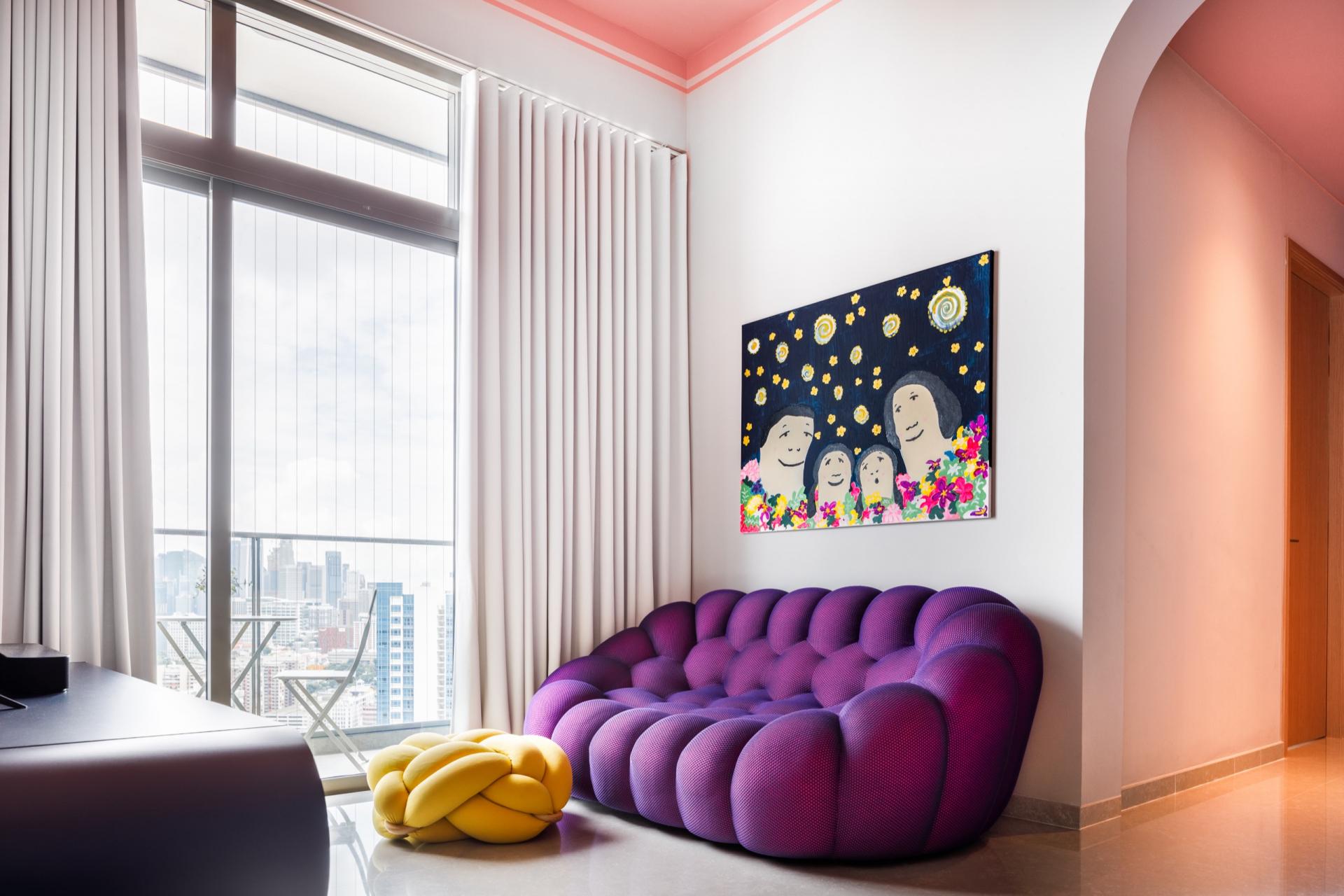 This Unconventional Condo in Singapore is Colourful, Cushy And Cosy