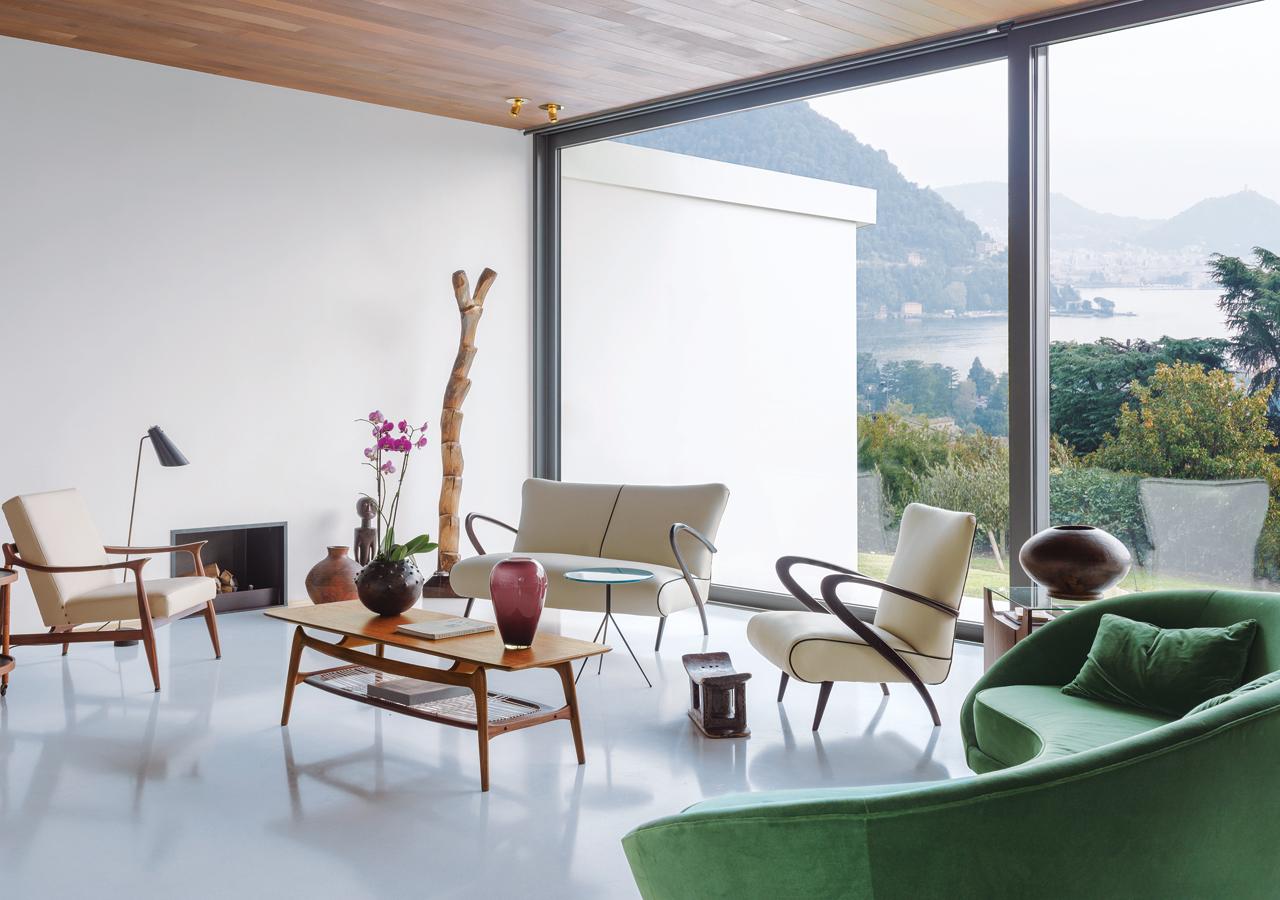Inside a Warm Modernist Family Home on Lake Como
