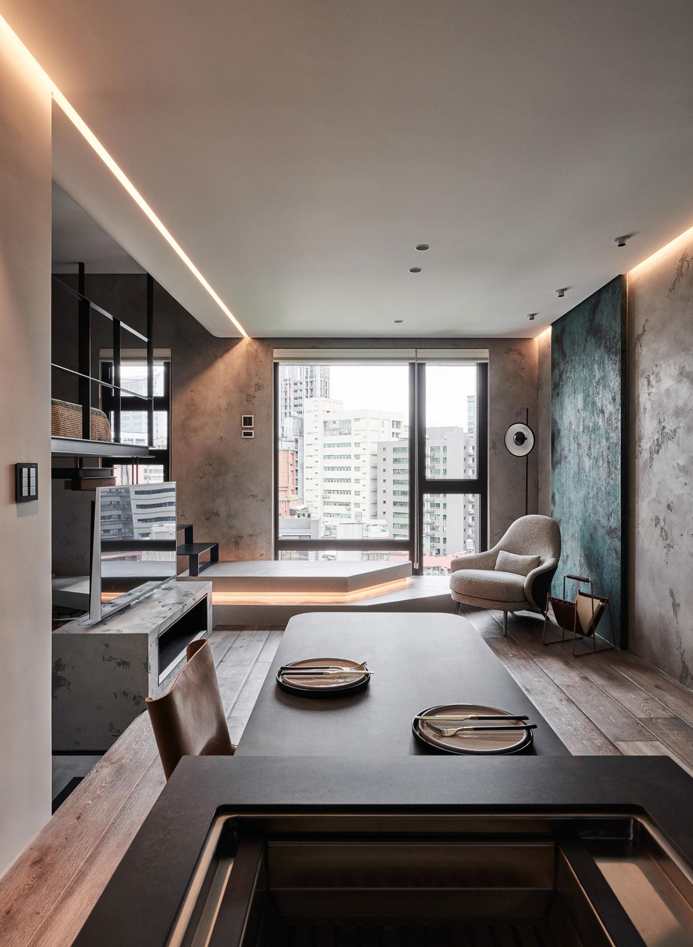 台北單身男子的夢想住宅，簡練陽剛的靈活空間