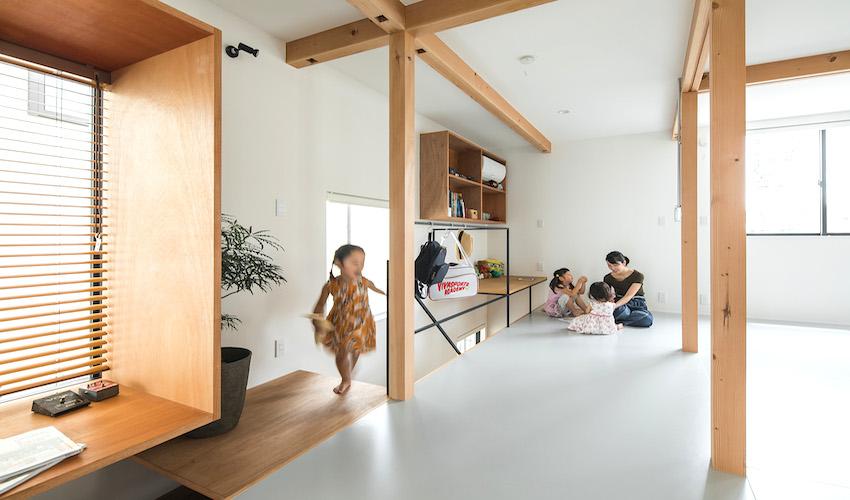 日本原本系親子宅，結合多功能組合櫃迎合家庭生活