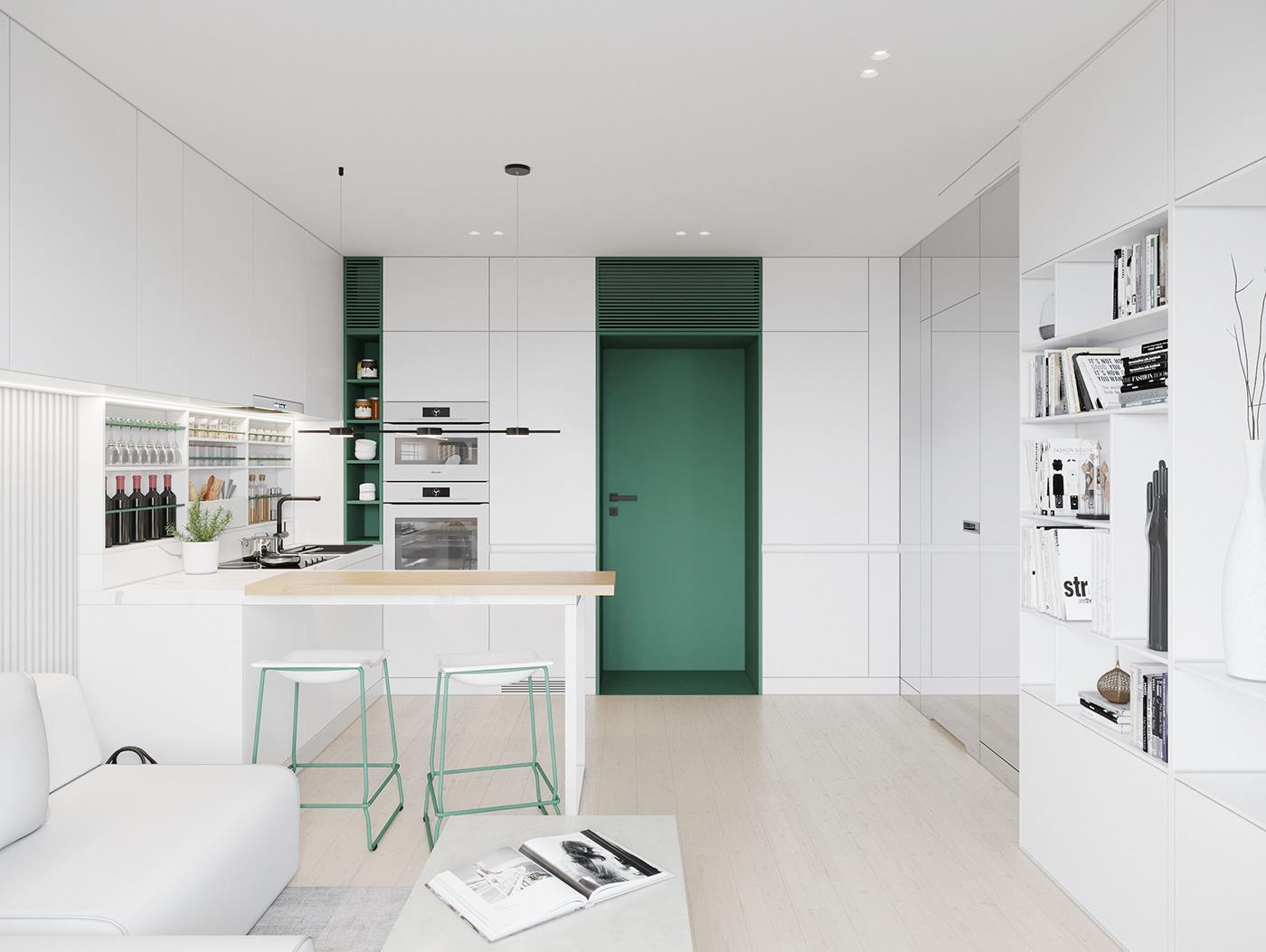 微型住宅的靈活機能，為300呎空間創造清新寬敞視覺