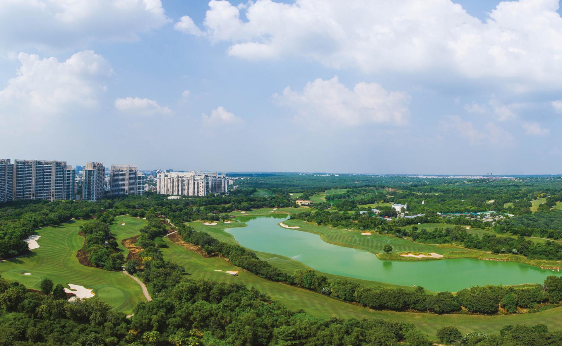 An Enclave of Luxury Nestled in a Golf Course in India