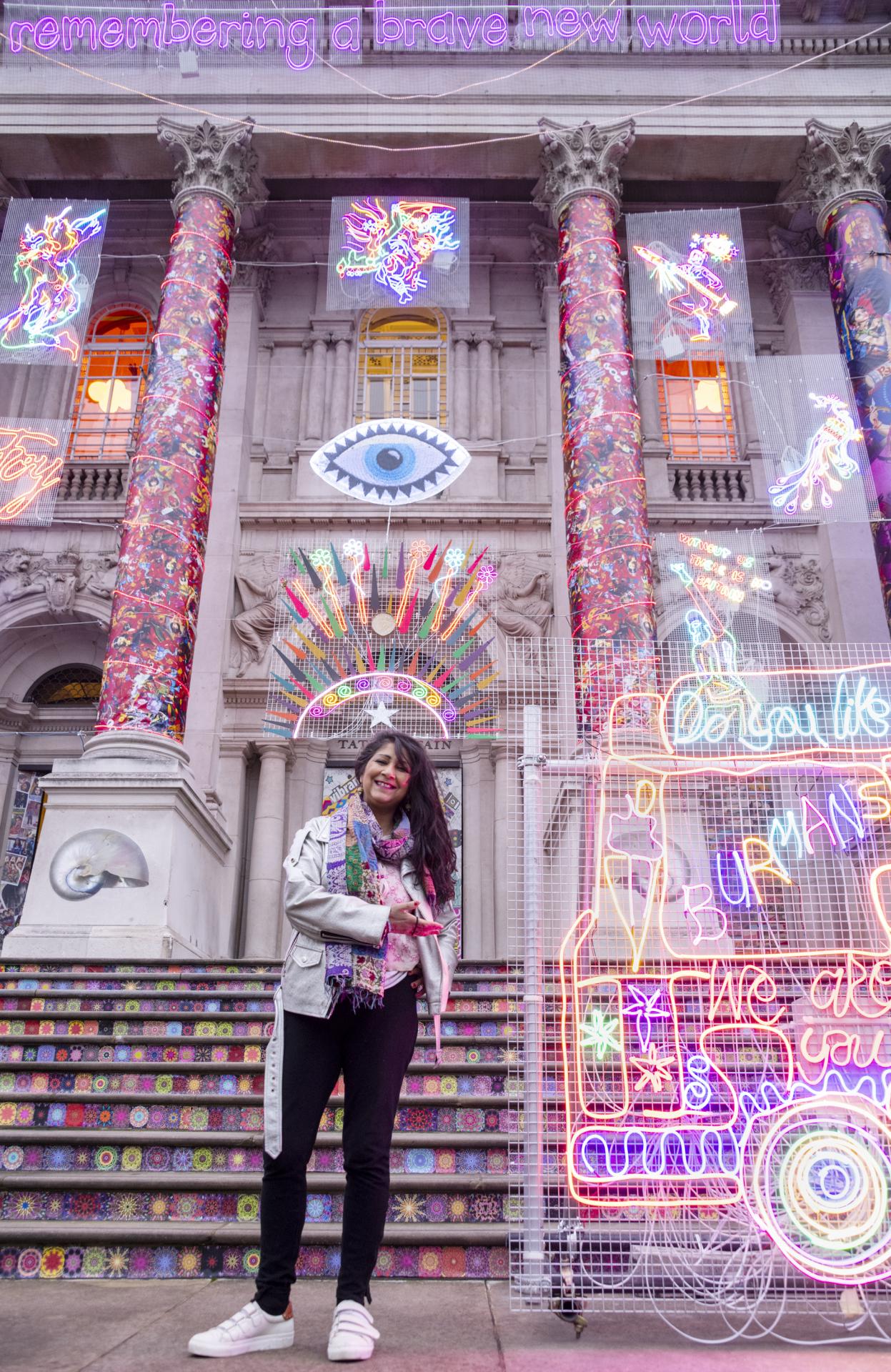 Feast For the Senses: Festive Neon Lights Up Tate Britain