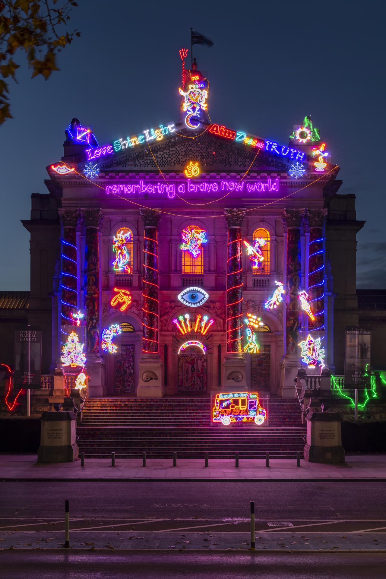 Feast For the Senses: Festive Neon Lights Up Tate Britain