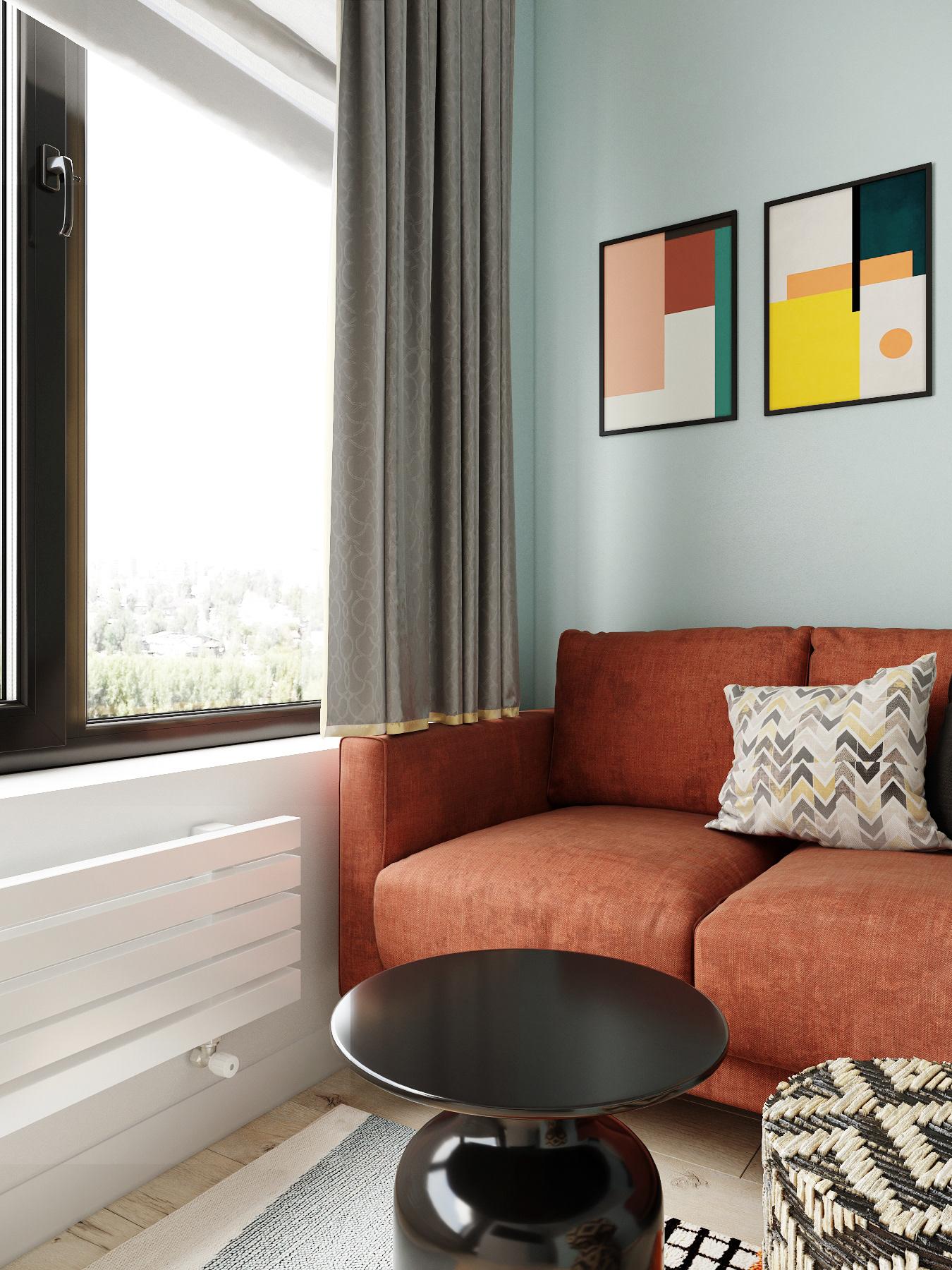 利用馬卡龍色為空間調色，提亮微型住宅的生活能量