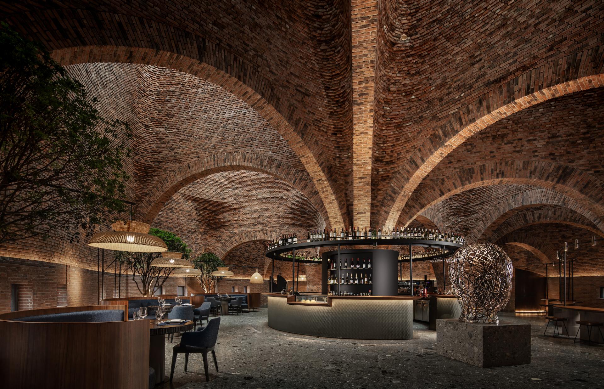 This Restaurant Nestled In A Red Brick Artwork Is A Feast For The Visual Senses