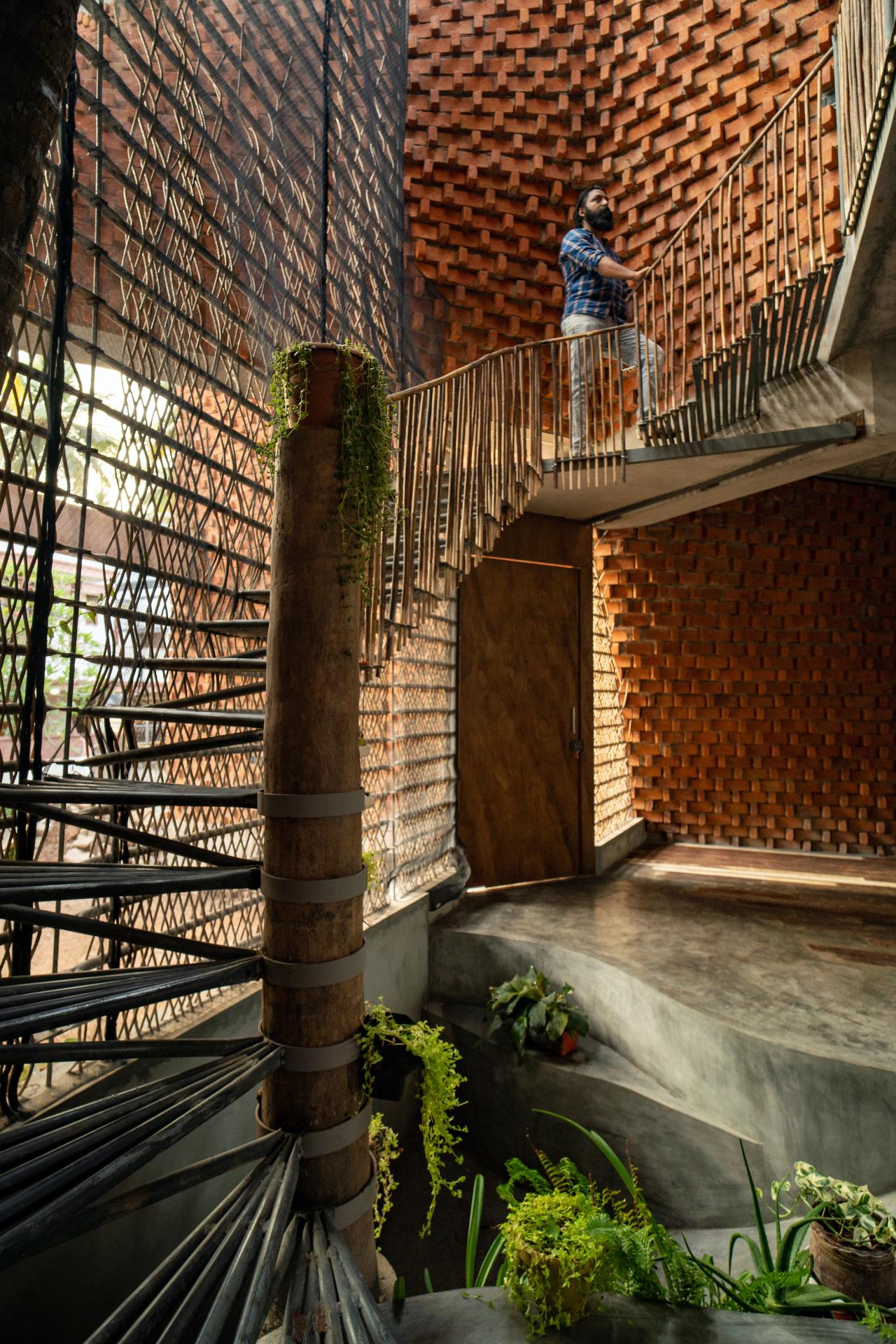 Step Into A Home In India Composed Of Pirouetting Fired Brick Walls