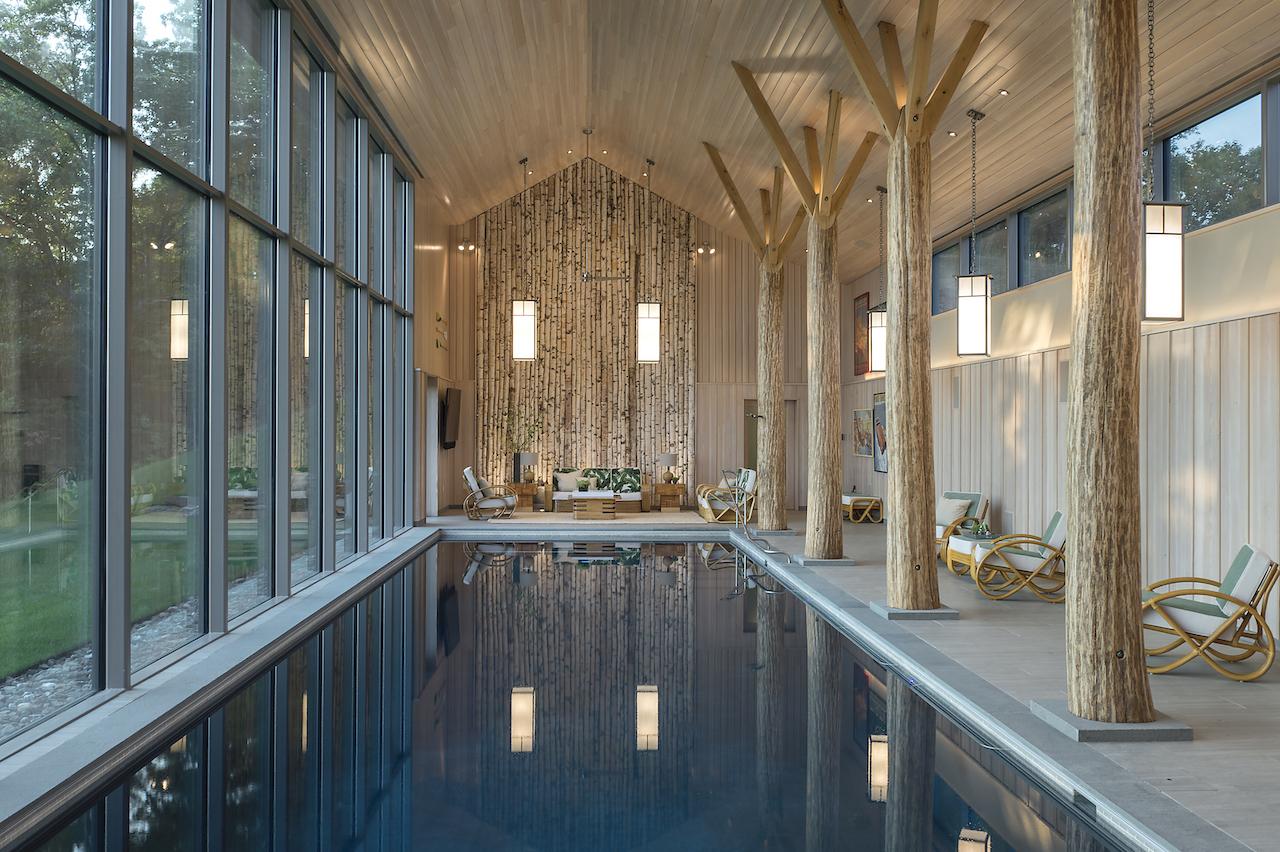 Inside a Luxurious New York Pool House