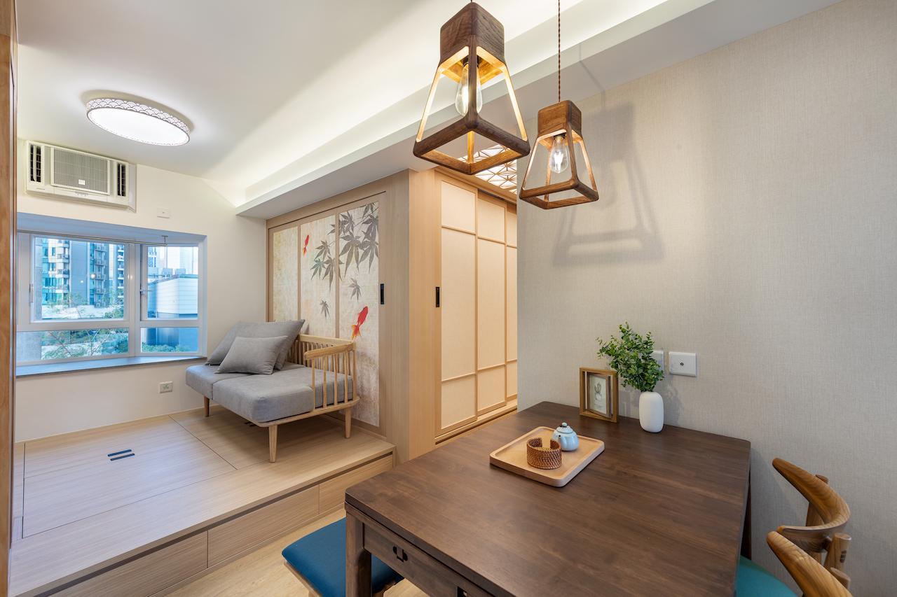 Inside a 722-sq-ft Japanese-Style Home in Tsuen Wan