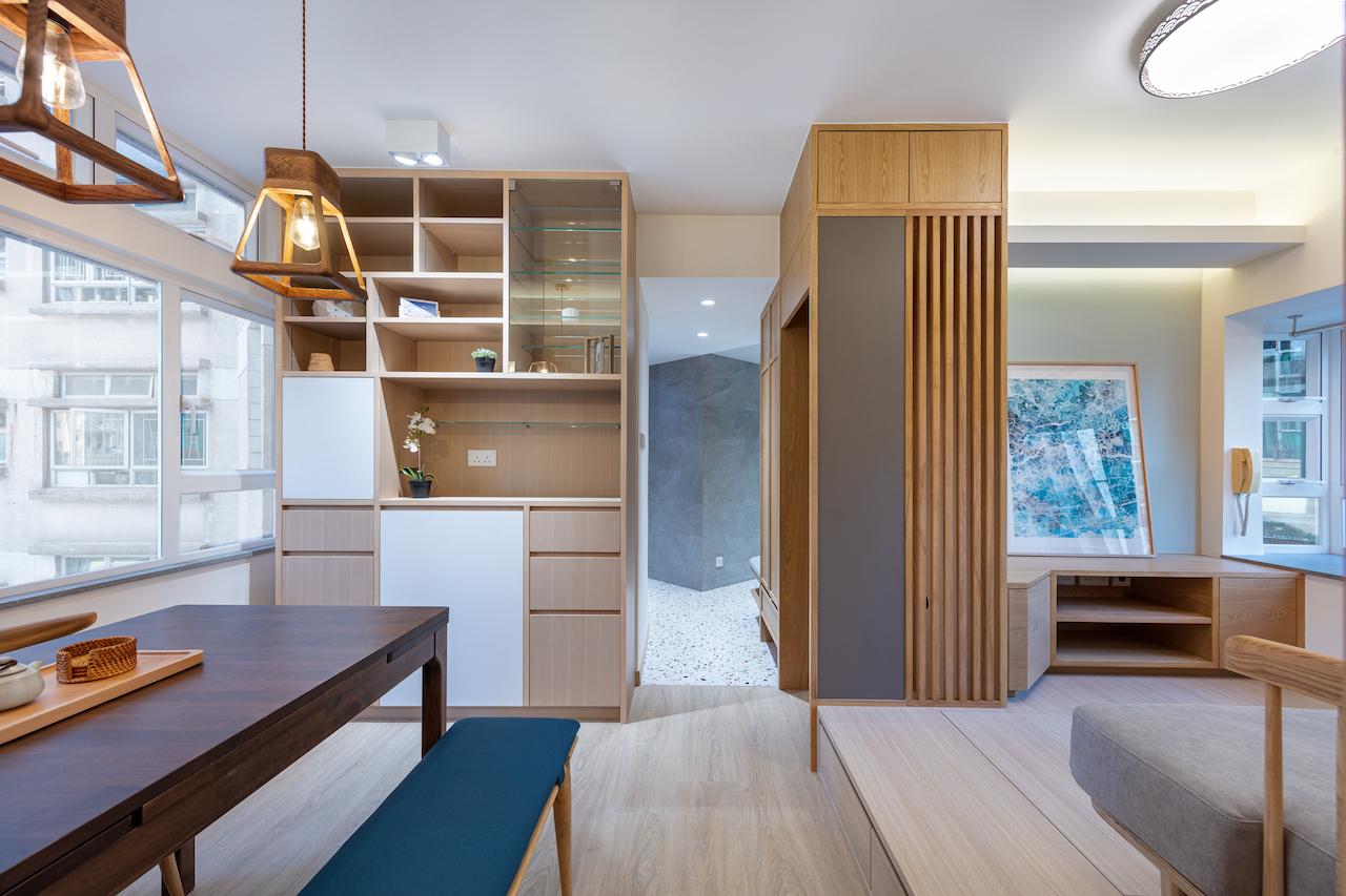 Inside a 722-sq-ft Japanese-Style Home in Tsuen Wan