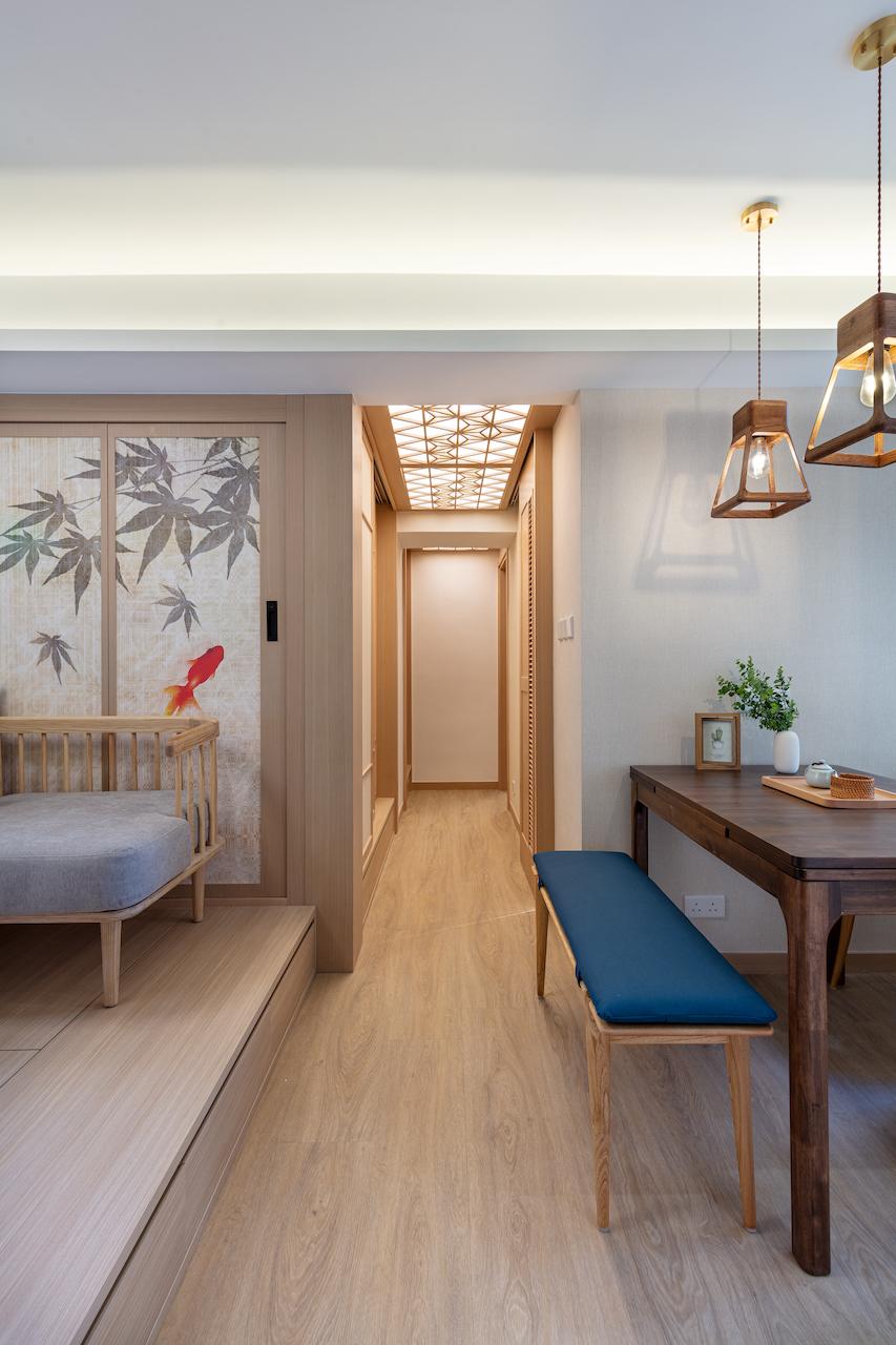 Inside a 722-sq-ft Japanese-Style Home in Tsuen Wan