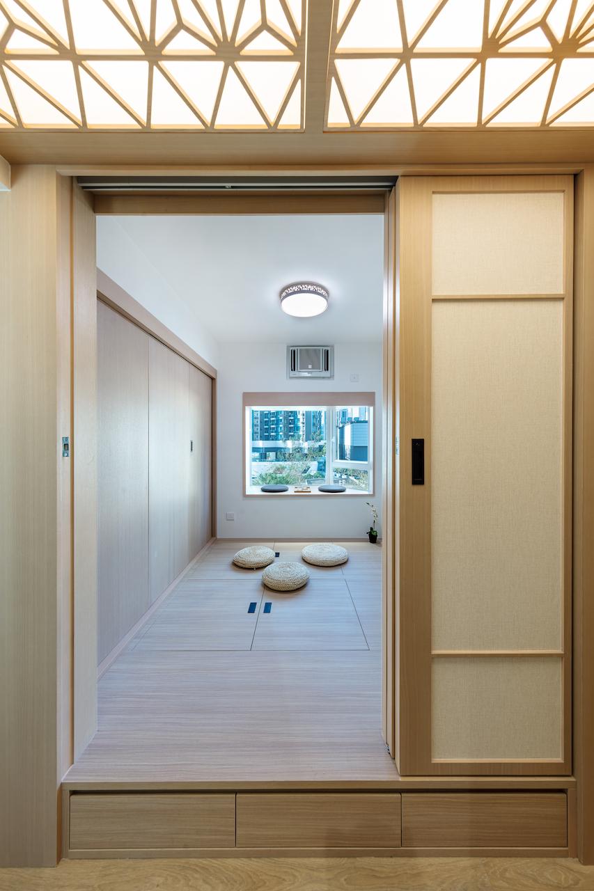 Inside a 722-sq-ft Japanese-Style Home in Tsuen Wan