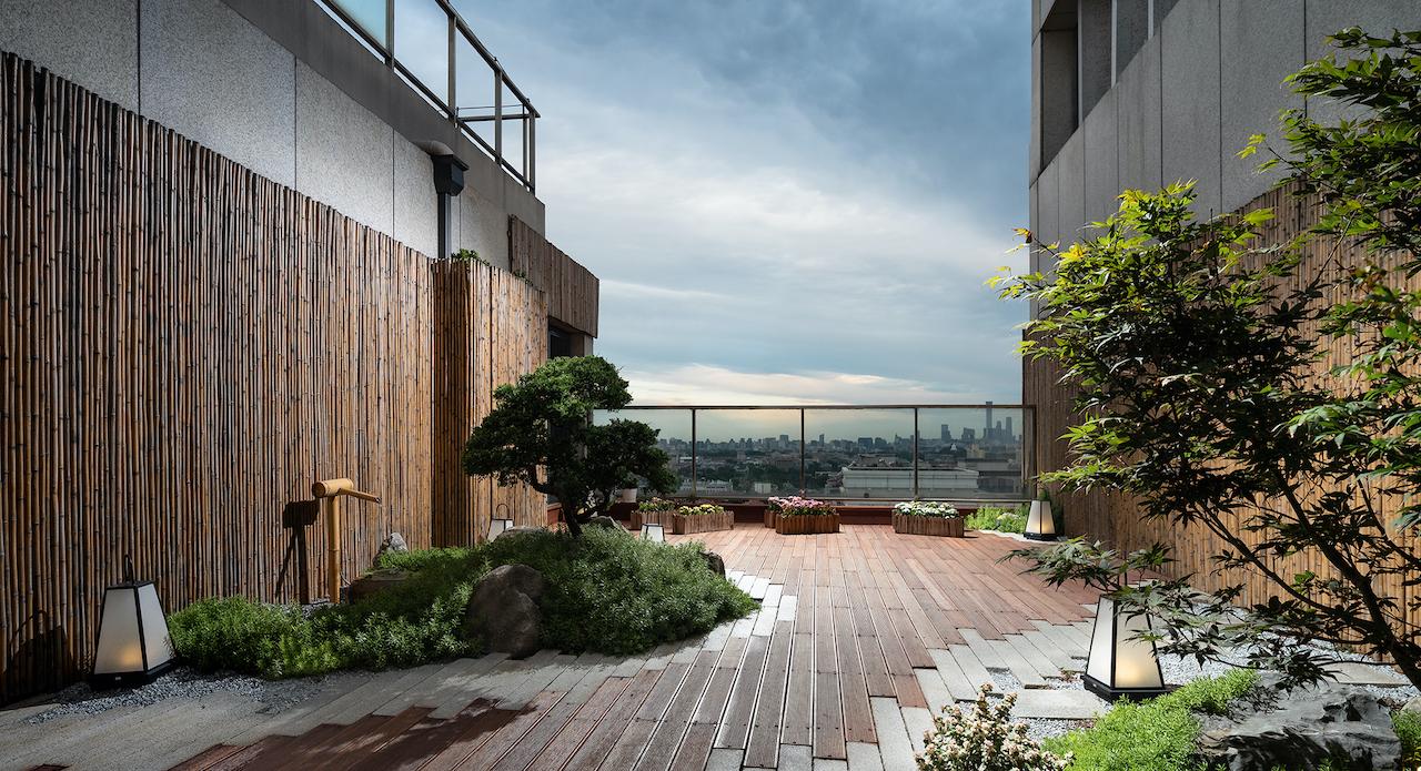 極簡主義木質風格，一座匿藏於居家空間的日式庭院