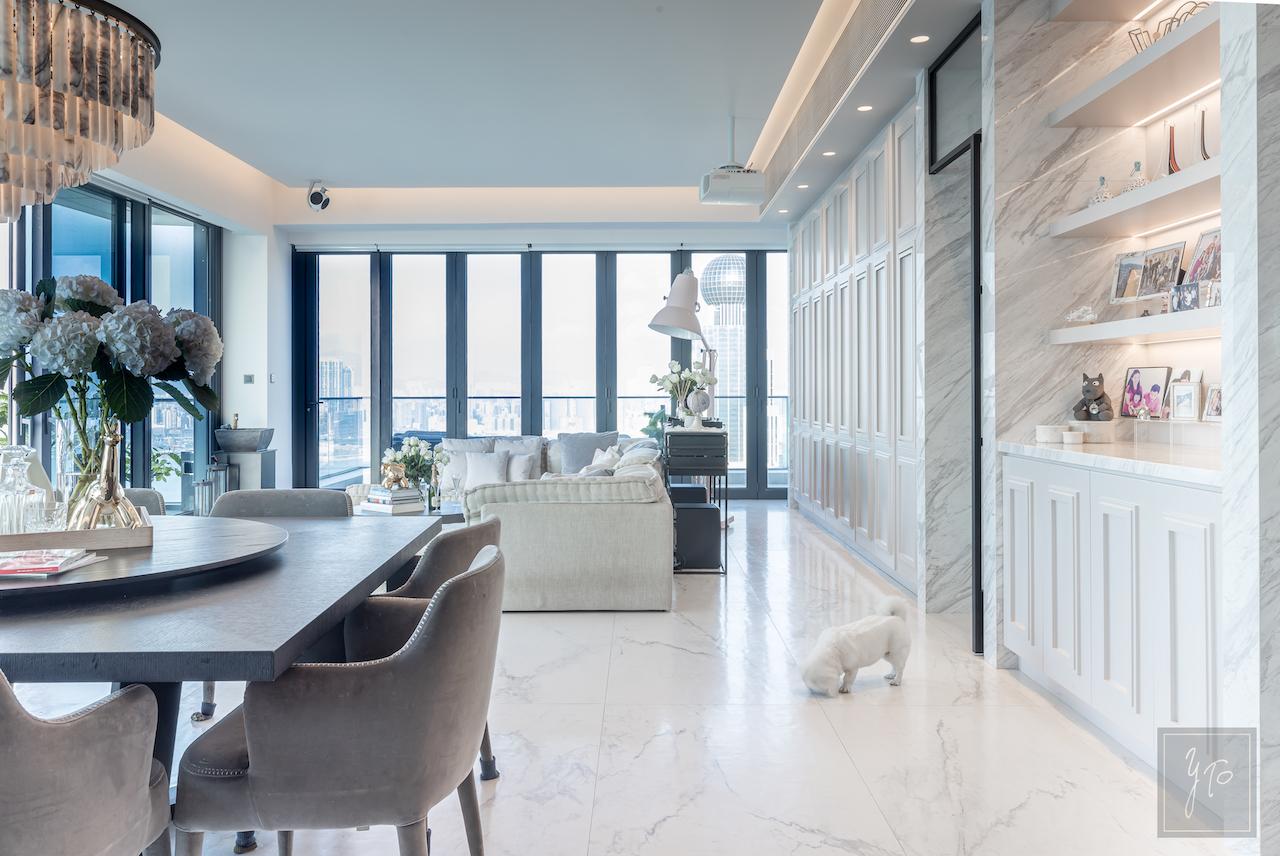 Marble Marvels: A Majestic Penthouse in Hong Kong That Feels Right At Home