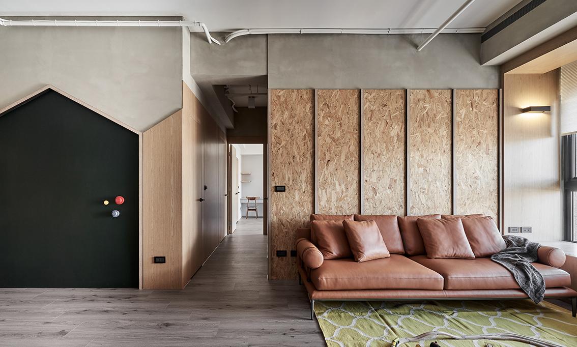 【家居設計】糅合木質和彩繪，台灣1,246呎空間描繪家的形狀