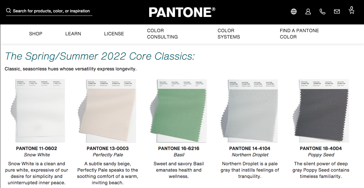 PANTONE公布2022春夏流行色，為家裡妝點春天氣息的羅勒綠吧！
