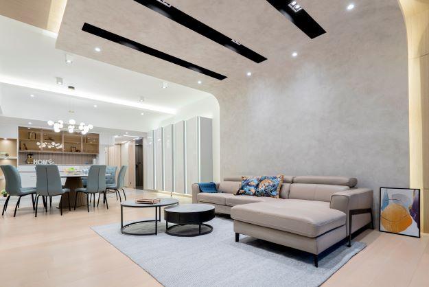 【家居裝潢】善用倒L型設計打造空間感，一個現代內斂的的實用居所