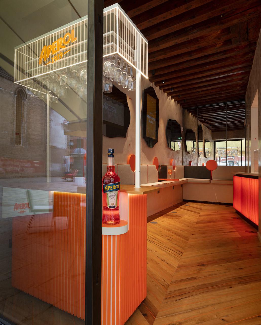 Terrazza Aperol Combines Venetian Roots with the Iconic Orange Colour