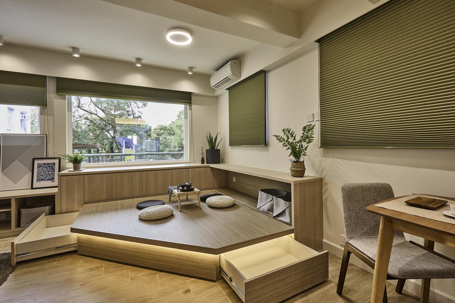 木材元素結合生活需求，走進荃灣一處日式旅館般的家居環境
