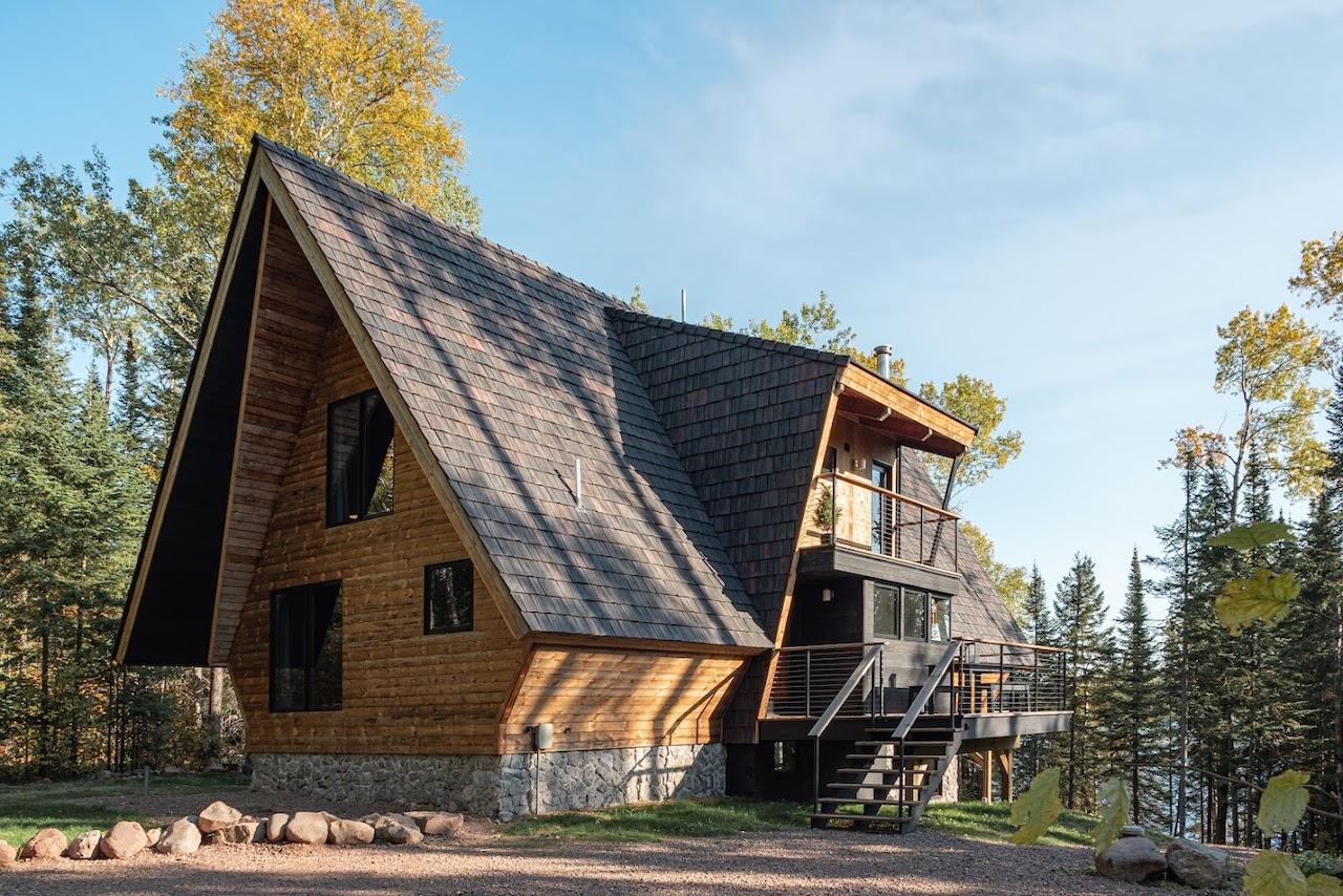 Into the Woods: The Transformation of a 70s A-Frame Cabin in Minnesota