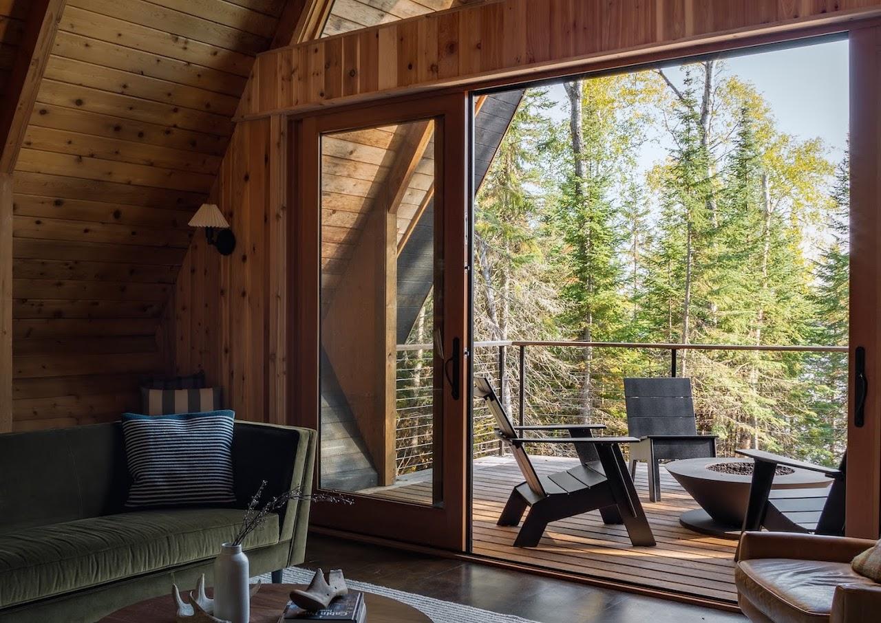 Into the Woods: The Transformation of a 70s A-Frame Cabin in Minnesota